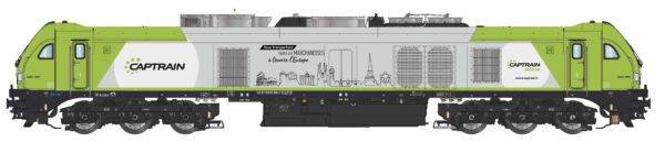 SUDEXPRESS S0039820 EURO4001 LOCOMOTIVE E4001 3982-1 CAPTRAIN