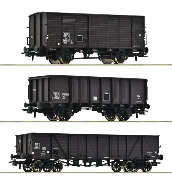 ROCO 76004 - 3 piece set: Goods wagons, SNCF