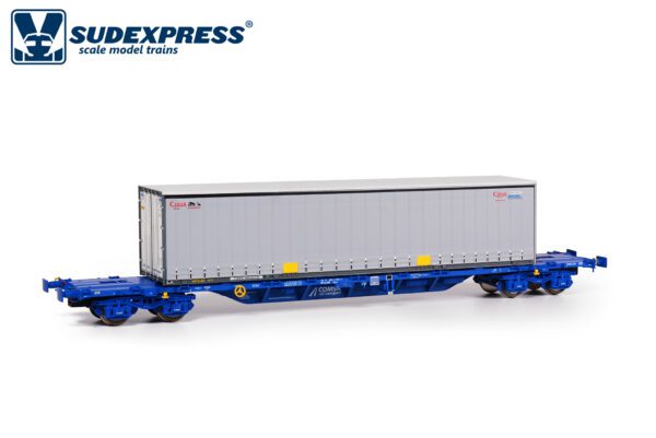 SUDEXPRESS SUCM03717 Sgnss 60‘ Container Wagon COMSA