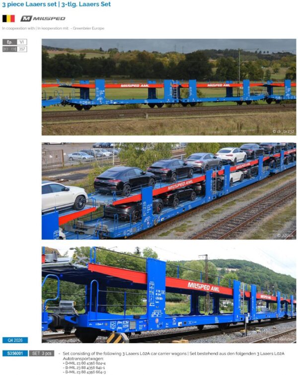 SUDEXPRESS S356001 3 Piece Laaers set MILSPED