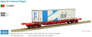 SUDEXPRESS S4552079 Sgnss 60‘ Container Wagon TAKARGO