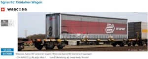SUDEXPRESS S4576088 Sgnss 60‘ Container Wagon WASCOSA