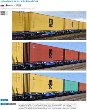 SUDEXPRESS S854005 3 Piece Sggrrs 80‘ set INNOFREIGHT - BUDAMAR