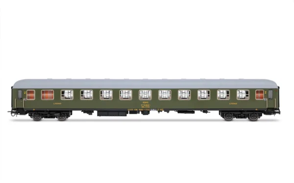 ELECTROTREN HE4036 - RENFE, 2-unit pack BBL-8100 couchette coaches, olive green, ep. IV
