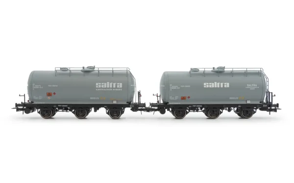 ELECTROTREN HE6051 - RENFE, 2-unit set 3-axle tank wagon, Saltra livery, ep. IV