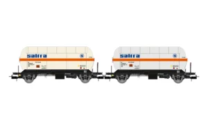 ELECTROTREN HE6070 - RENFE, 2-unit set of 2-axle gas tank wagons Zgkk, “Saltra”, ep. IV