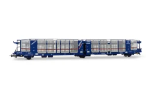 ELECTROTREN HE6077 - TRANSFESA/Hispanauto, 3-axle car transporter Laeks "MEGA CAR CARRIER", silver, ep. VI