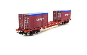 PT TRAINS 919001 Wagon Sgnss TAKARGO Ep VI+2×20’OT Containers