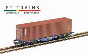 PT TRAINS 100260 MODALIS Sgmmnss 40′ wagon with TEX 40’HC