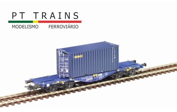 PT TRAINS 100261 MODALIS Sgmmnss 40′ wagon with 20’DV