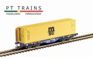 PT TRAINS 100262 MODALIS Sgmmnss 40′ wagon with 40’HC