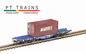 PT TRAINS 100263 MODALIS Sgmmnss 40′ wagon with 20’DV