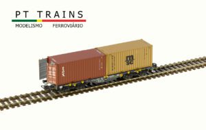 PT TRAINS 100321 MFD RAIL Sgmmnss 40′ wagon + 2 x 20’DV