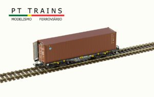 PT TRAINS 100324 MFD RAIL Sgmmnss 40′ wagon with container