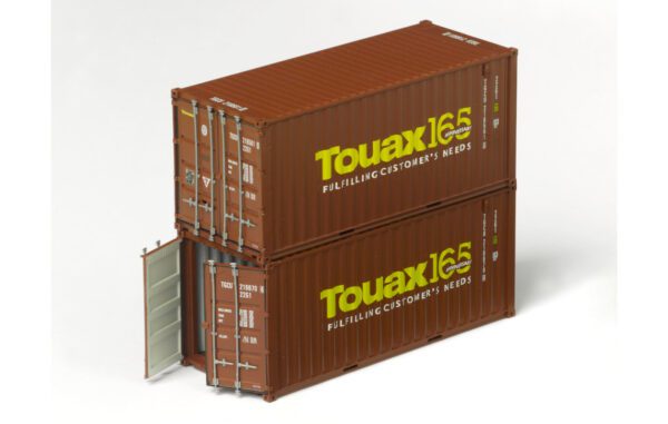 PT TRAINS 190016   SET 2 X Container 20´DV TOUAX 165th ANNIVERSARY