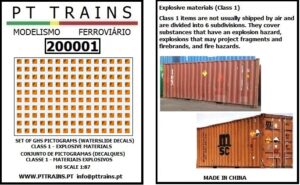 PT TRAINS 200001 Waterslide decals