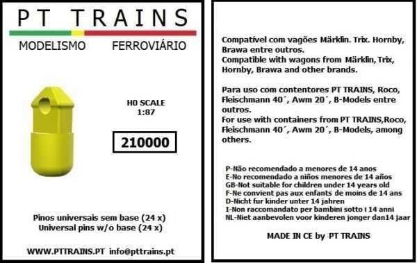 PT TRAINS 210000 Universal pins without base