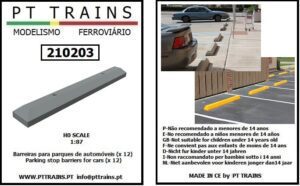 PT TRAINS 210203 Parking stop barriers for cars