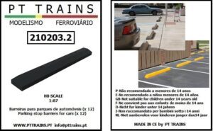PT TRAINS 210203.2 Parking stop barriers for cars
