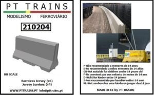 PT TRAINS 210204 Jersey barriers