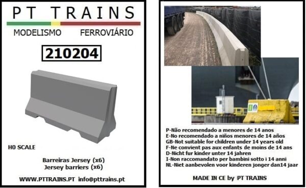 PT TRAINS 210204 Jersey barriers