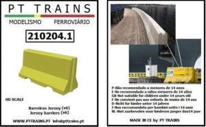 PT TRAINS 210204.1 Jersey barriers