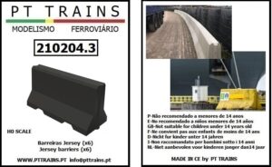 PT TRAINS 210204.3 Jersey barriers