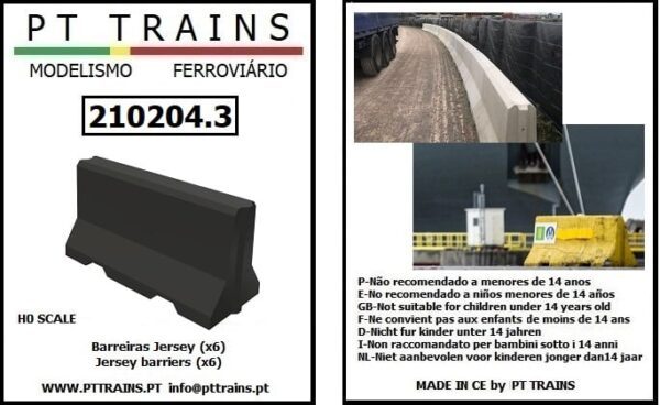 PT TRAINS 210204.3 Jersey barriers