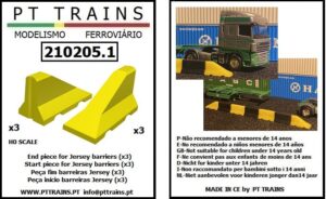 PT TRAINS 210205.1 Beggining/End Jersey barriers