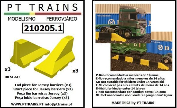 PT TRAINS 210205.1 Beggining/End Jersey barriers