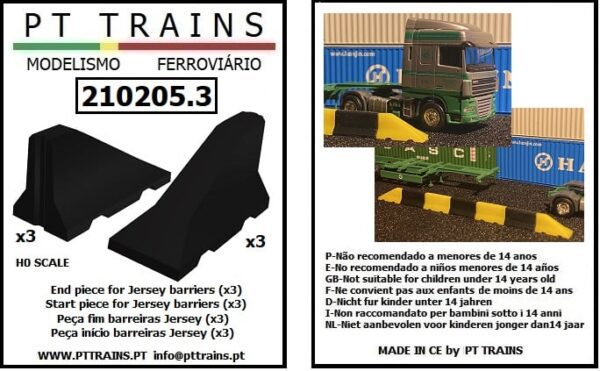 PT TRAINS 210205.3 Beggining/End Jersey barriers