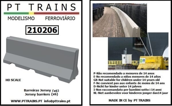PT TRAINS 2102056 Jersey barriers