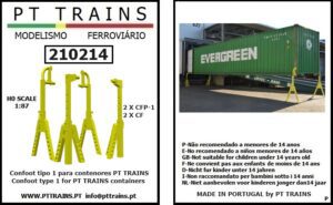 PT TRAINS 210214 4 Confoot leg 2 x CF + 2 x CFP – 1 PT TRAINS containers