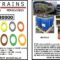 PT TRAINS 230000 Adhesive cargo straps