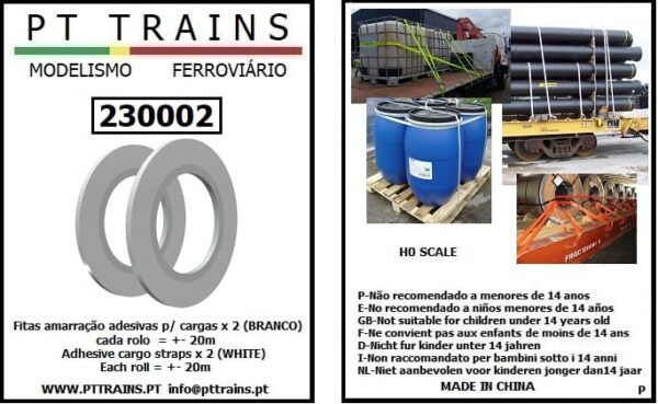 PT TRAINS 230002 Adhesive cargo straps