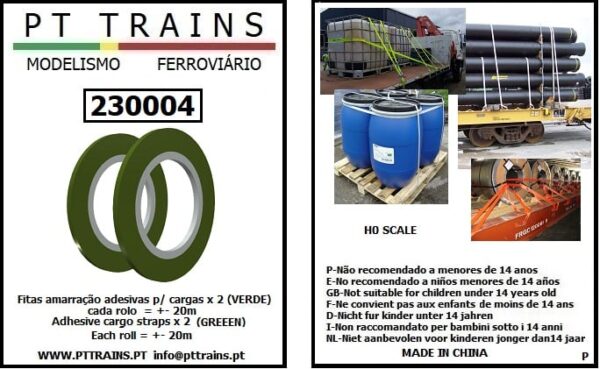 PT TRAINS 230004 Adhesive cargo straps