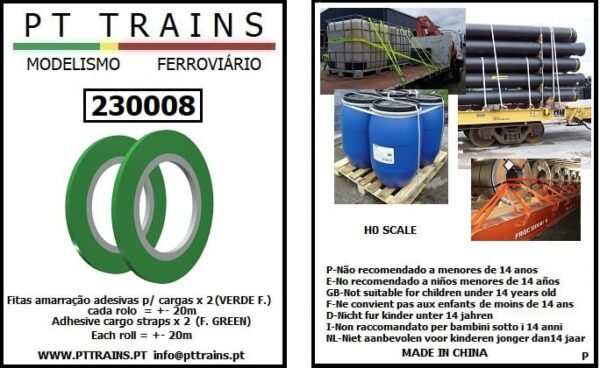 PT TRAINS 230008 Adhesive cargo straps