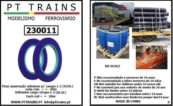 PT TRAINS 230011 Adhesive cargo straps