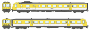 REE MB-192S - Modernized RGP 1 train - X 2722, Yellow and white, noodle logo, LYON-VAISE