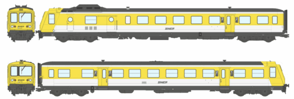 REE MB-192S - Modernized RGP 1 train - X 2722, Yellow and white, noodle logo, LYON-VAISE