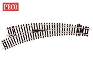 PECO ST-245 Curved Turnout, Left Hand
