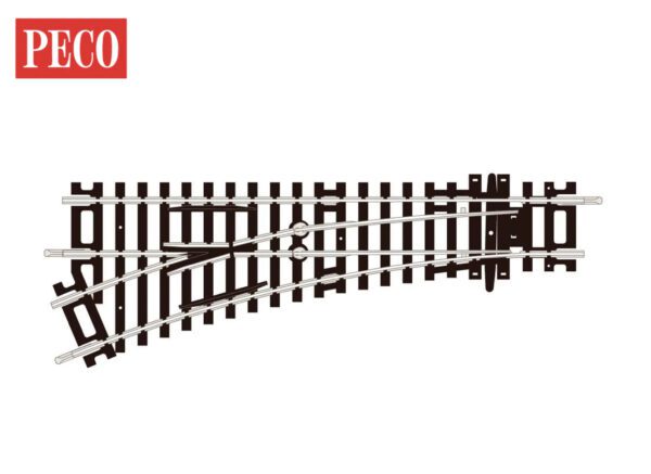 PECO ST-241 Turnout, 2nd Radius, Left Hand