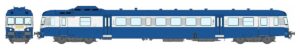 REE MB-232S - Modernized X 2853 railcar, Blue 202, White 708 and Gray 804, Embossed logo, TOULOUSE
