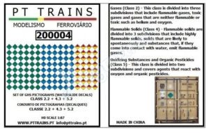 PT TRAINS 200004 Waterslide decals