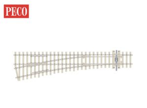 PECO SL-E1096 Turnout, Medium Radius, Concrete, Left Hand