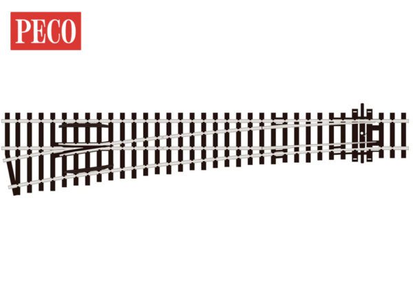 PECO SL-E89 Turnout, Large Radius, Left Hand