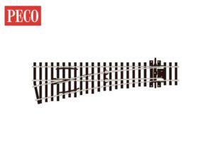 PECO SL-E192 Turnout, Small Radius, Left Hand