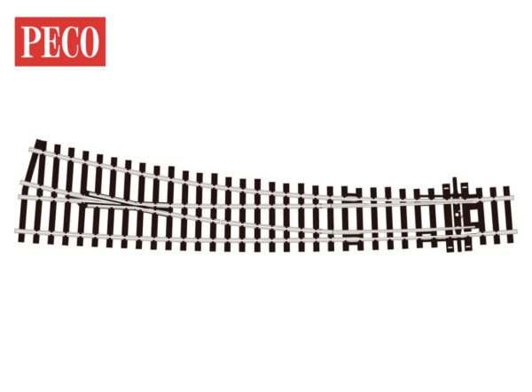 PECO SL-E86 Curved Turnout, Large Radius, Right Hand