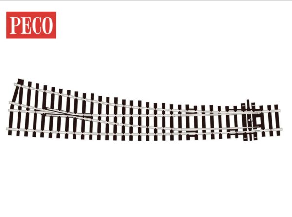 PECO SL-E186 Curved Turnout, Large Radius, Right Hand