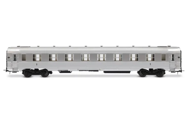 JOUEF HJ4174 - 3-unit pack short DEV Inox coaches (A8myfi 1st cl., A3B5myfi 1st/2nd cl., A5smyfi bar)